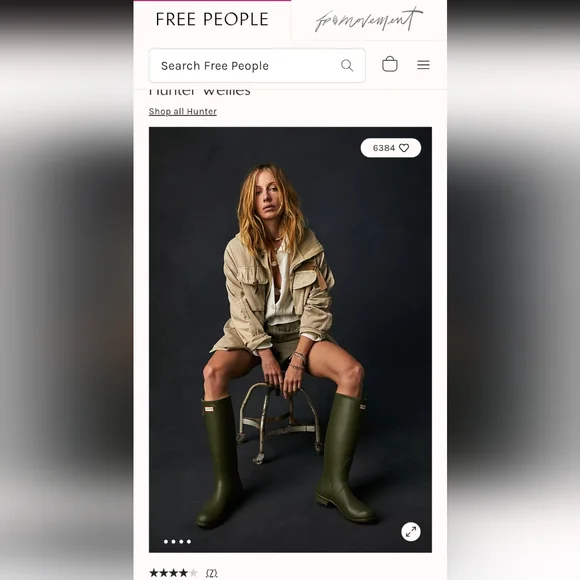 Free People X Hunter Classic Tall Boots Womens 8 Hunter Green Shoes Boots - Picture 7 of 17